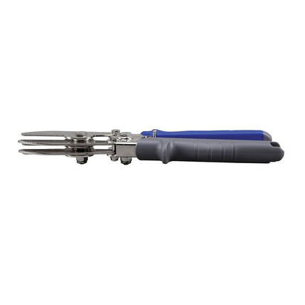 Klein Tools 86520 5 Blade Crimper for Ductwork, Pipe and Sheet Metal Crimps 24 Gauge Steel, 28 Gauge Stainless