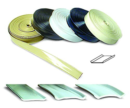 RV Designer E469, Heavy Duty Vinyl Insert Trim, 1 inch Wide, 100 Foot Roll, Black