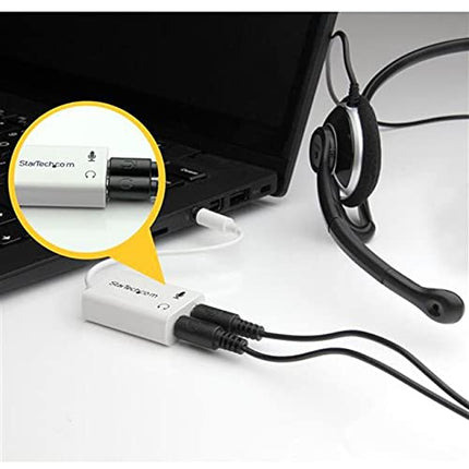 StarTech 3.5mm 4 Position Mic and Headphone Splitter (MUYHSMFFADW)