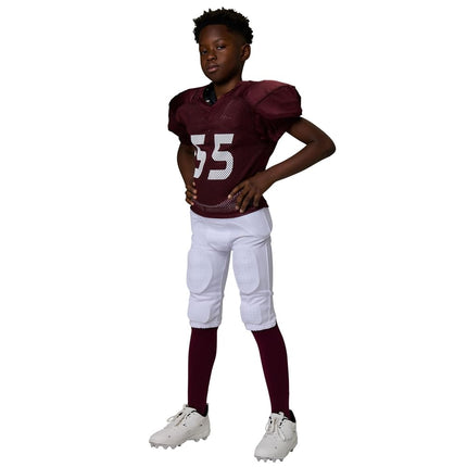 CHAMPRO Safety Integrated Football Practice Pant with Built-in Pads Black, Small