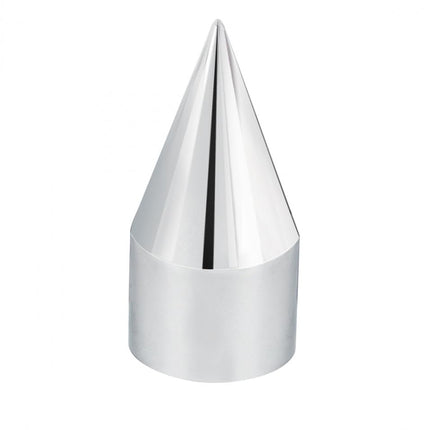 United Pacific 10770CB 1-1/2" X 4-1/8" Chrome Plastic Spike Nut Covers - Push-On (60 Pack)