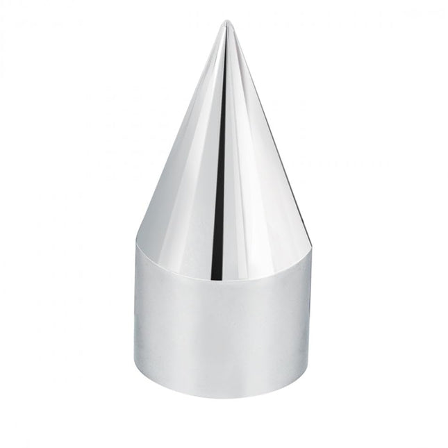 United Pacific 10770CB Cubiertas de tuerca de plástico cromado con púas de 1-1/2" x 4-1/8" - A presión (paquete de 60)