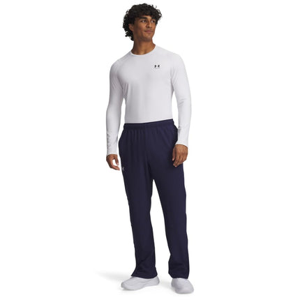 Under Armour Mens Hockey Warm Up Pants, (410) Midnight Navy / / White, X-Large