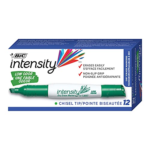 Whiteboard Markers, Chisel Point, Green, Sold as 1 Dozen