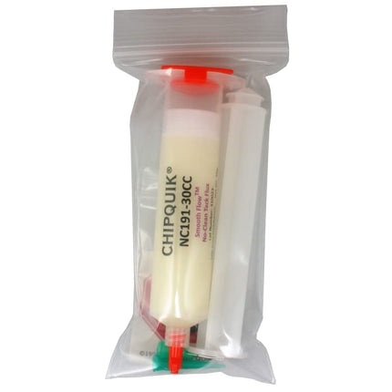 CHIP QUIK NC191 Smooth Flow Tack Flux No-Clean (30cc Syringe)