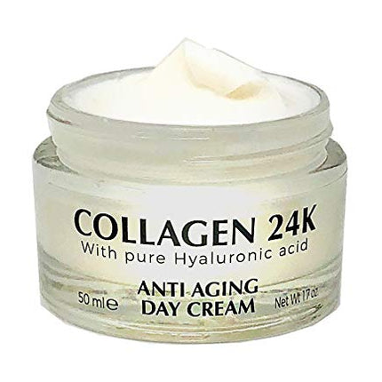 DELFANTI Milano Crema de día antienvejecimiento con colágeno 24K Hecho en Italia 50 ml
