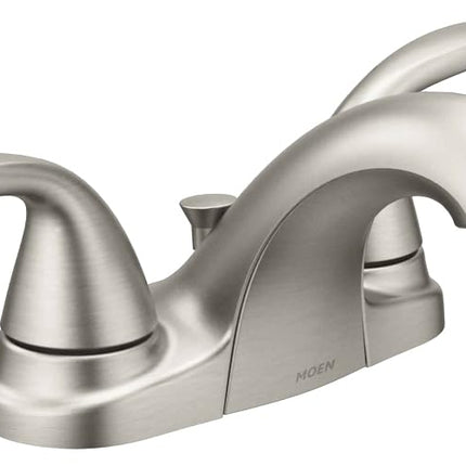 Moen 84603SRN Adler 4 in. Centerset 2-Handle Low-A