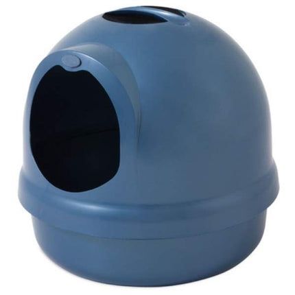 Booda Petmate Dome Cat Litter Box for Indoor Cats, Titanium