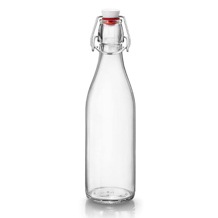 Bormioli Rocco Giara Bottle oz., Set of 12 Food Storage, 17 oz, Clear
