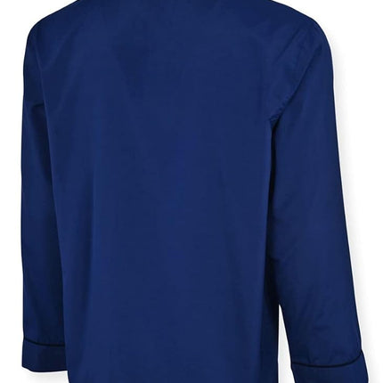 Hanes Men's Woven Plain-Weave Pajama Set Navy Heather