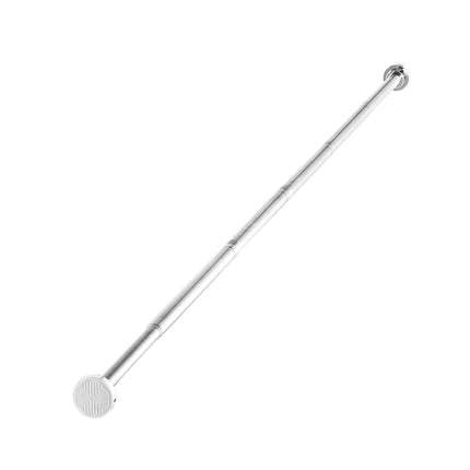 VEVOR Shower Curtain Rod, 28-76 Inches, 1 Inch Diameter Adjustable Spring Tension Stainless Steel Telescoping Rod with Holders, No Drilling Non-Slip for Bathroom, Closet, Window, Room Divider, Silver