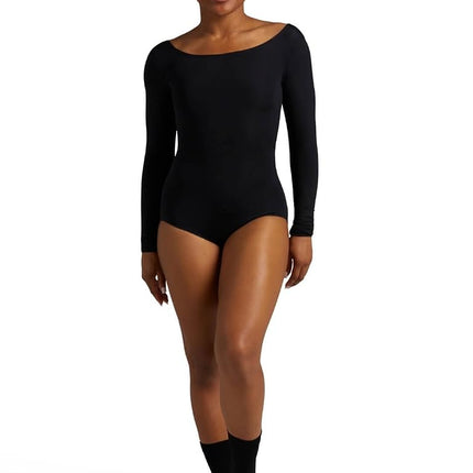 Capezio Women's Long Sleeve Leotard, Black, M
