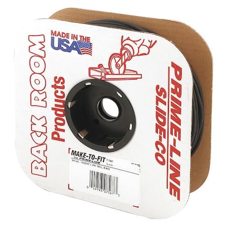 Prime-Line MP7567 Screen Retainer Spline.155-in(5/32-in), Vinyl, Black in Color, 1 Roll of 250 ft