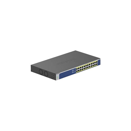 NETGEAR 24-Port Gigabit Ethernet Unmanaged PoE Switch (GS524PP) - with 24 x PoE+ @ 300W, Desktop or Rackmount, and Limited Lifetime Protection