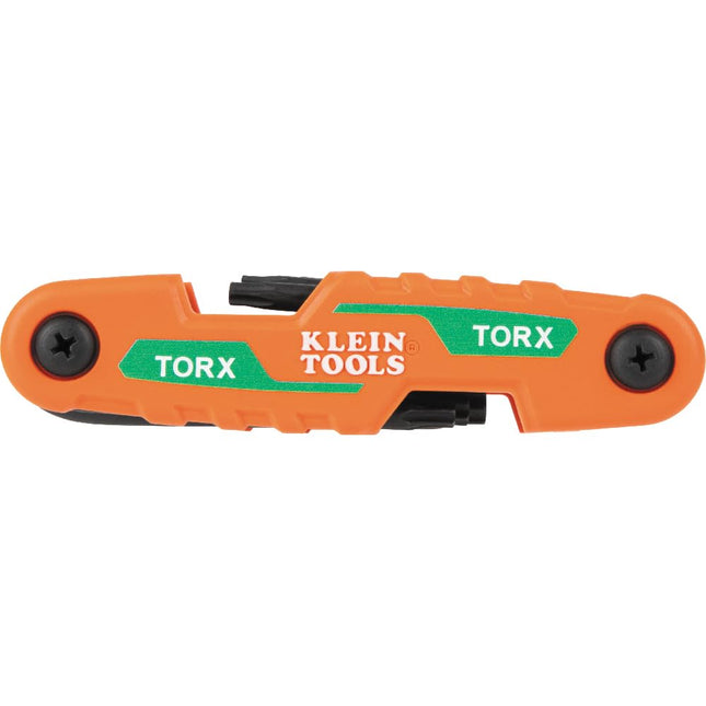 KLEIN TOOLS Cmpct Folding Hex Key Set 8-Key Torx Sizes