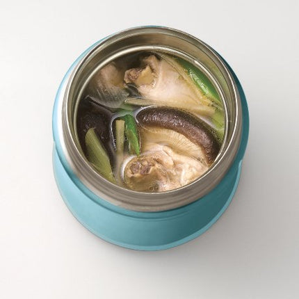 Zojirushi Stainless Steel Food Jar 25 oz. / 0.75 Liter, Aqua Blue