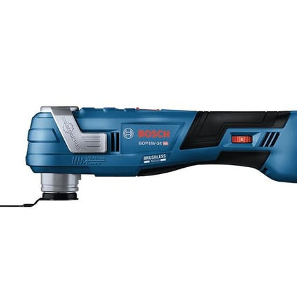 BOSCH GOP18V-34B12 18V Brushless StarlockPlus® Oscillating Multi-Tool Kit with (1) 2 Ah Standard Power Battery