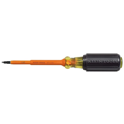 Klein Tools 661-4-INS Insulated Screwdriver, #1 Square Tip with 4-Inch Shank