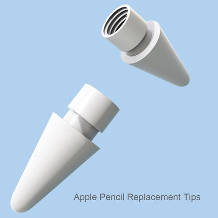 Replacement Tips for Apple Pencil 2nd Generation/ 1st Generation tips, iPencil Nibs Accessories for iPad Pro Pencil 2/1 Gen(4 Pack)