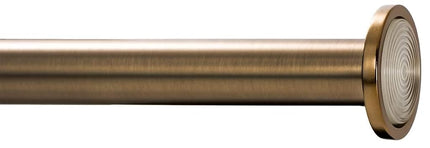 Ivilon Tension Curtain Rod - Spring Tension Rod for Windows or Shower, 36 to 54 Inch. Warm Gold