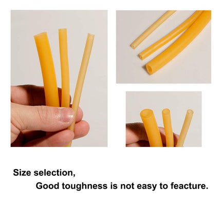 Feelers Natural Latex Rubber Tubing Tube 1/16"(1.7mm) ID x 3/16"(4.5mm) OD Speargun Band Slingshot Catapult Tube Rubber Hose,9.84 Feet
