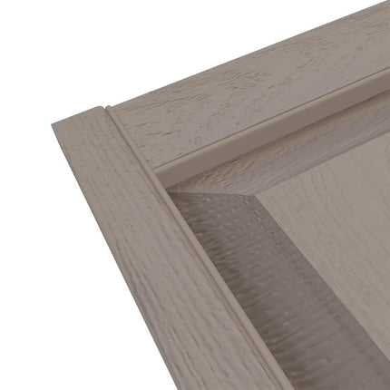 Ekena Millwork Lifetime Vinyl LP2S14X03500CL Standard Two Equal Panel Vinyls, Raised Panel Vinyl Shutters, w/Installation Shutter-Lok's & Matching Screws (Per Pair), 14 3/4"W x 35"H, Clay