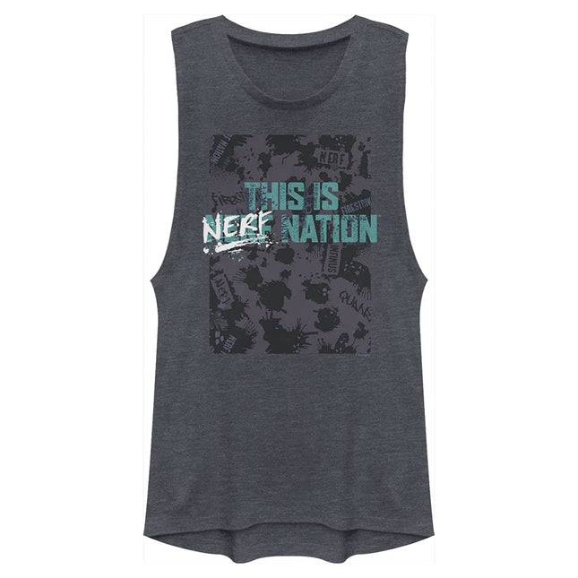 Hasbro Women's Pattern Nation T-Shirt, Denim Blue 