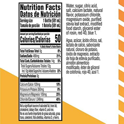 Boisson électrolytique Gatorlyte pour une réhydratation rapide, fruits mélangés, bouteilles de 591 ml (paquet de 12)