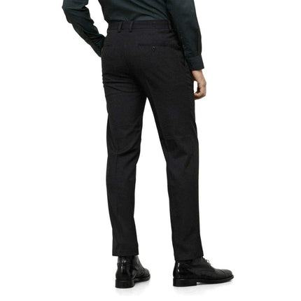 Kenneth Cole Reaction Men's Stretch Modern-Fit Flat-Front Pant, Black, 38W x 32L