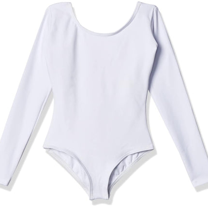 Capezio Long Sleeve Leotard - Girls, White, Medium