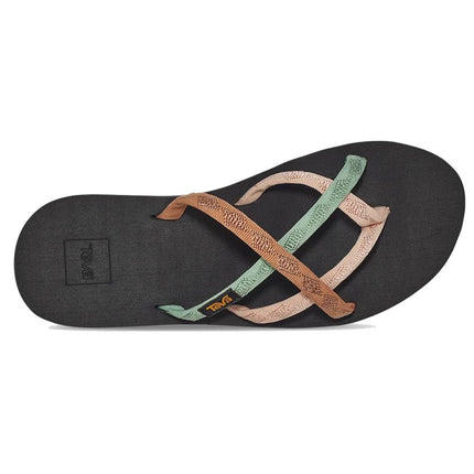 Teva Women's W Olowahu Sandal, Mixed B Maple Sugar Multi, 7 UK