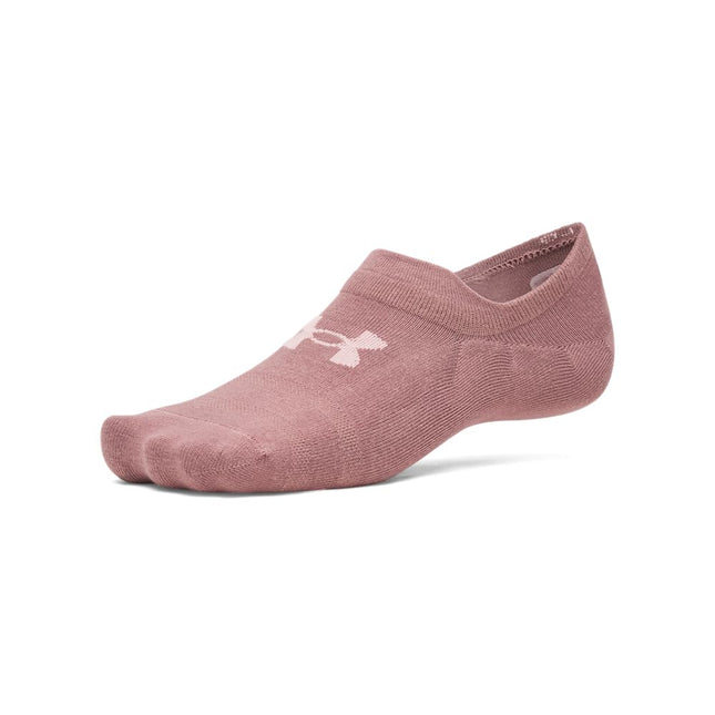 Under Armour Essential Ultra Low Tab Socks 6 Pack, (673) Tourmaline Pink/Tourmaline Pink/Stone, XL