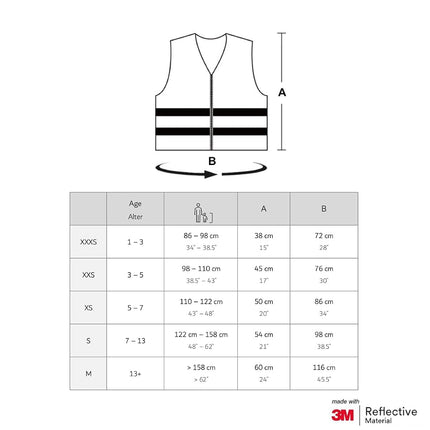 Salzmann 3M Scotchlite Children's Safety Vest M