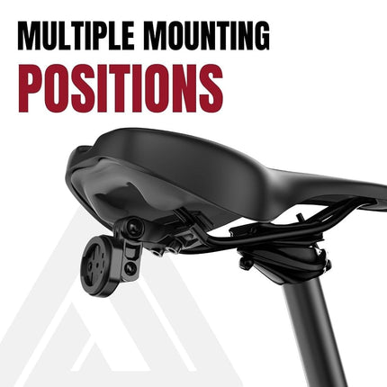KOM Cycling Saddle Rail Mount for Cycling Radars Compatible with Garmin Varia and Wahoo Trackr (Saddle Rail)