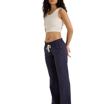 ROXY Women's Oceanside Pants, Mood Indigo, M UK