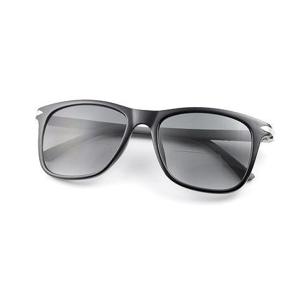 MIRYEA Polarized Bifocal Reading Sunglasses for Men Women Blue Light Blocking Glasses Black Lens UV Protection Outdoor Sun Readers Lightweight Driving Eyeglasses Tinted Shades Anti Glare Eyewear 3.5