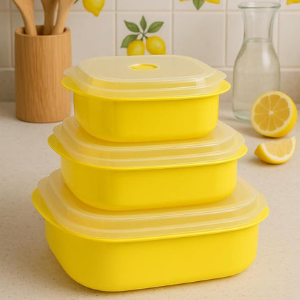 Reston Lloyd Calypso Basics by 6-Piece Microwave Cookware, Steamer and Storage Set, Lime