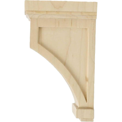 Ekena COR04X04X07FLMA 4 1/4-Inch Width x 4 1/4-Inch Depth x 7-Inch Height Fluted Mission Corbel - Maple