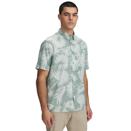 Under Armour Men's Dockside Short Sleeve T-Shirt, (348) Silica Green/Hydro Green/Silica Green, 3XL