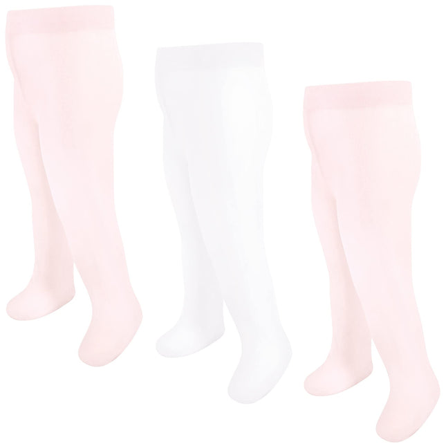 Luvable Friends Baby Girls' Nylon Tights, Pink, 9-