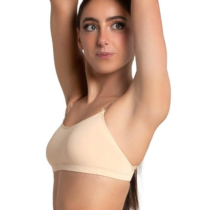 Capezio Women's 3564 Camisole Bra Top With Bratek, Nude, M UK