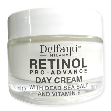 DELFANTI Milano | Retinol Pro-Advance Duo Pack with Dead Sea Salt - Day + Night Cream | 2X50mL