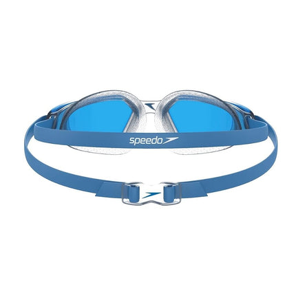 Speedo Unisex-Adult Hydropulse Swimming Goggle | Comfortable Fit | Adjustable Design Goggles, Pool Blue/Clear/Blue, One Size