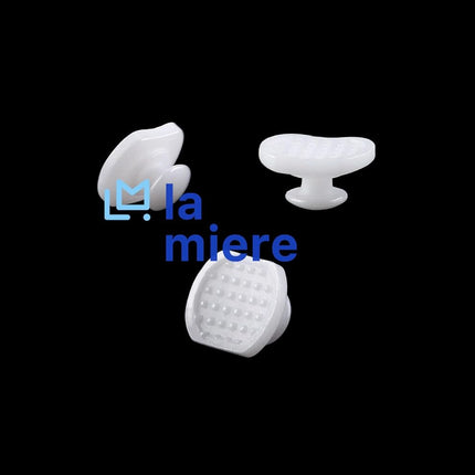 LA MIERE 10Pcs Dental Orthodontic Lingual Button Bondable Composite Ceramic Round/Rectangular Base (Composite Lingual Button Rectangular)
