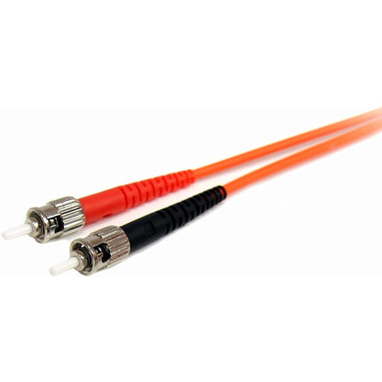 StarTech.com 1m Fiber Optic Cable - Multimode Duplex 62.5/125 - LSZH - LC/ST - OM1 - LC to ST Fiber Patch Cable (FIBLCST1), Orange