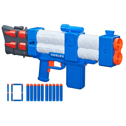 NERF Roblox Arsenal: Pulse Laser Motorized Dart Blaster, 10 Elite Darts, 10-Dart Clip, Code to Unlock in-Game Virtual Item