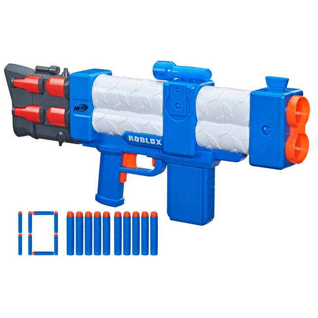 NERF Roblox Arsenal: Pulse Laser Motorized Dart Blaster, 10 Elite Darts, 10-Dart Clip, Code to Unlock in-Game Virtual Item