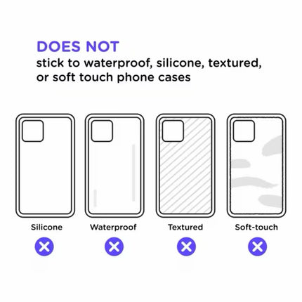 PopSockets Adhesive Phone Grip, Holder, Phone Stand, Black - Black