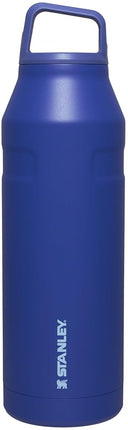 STANLEY IceFlow Cap and Carry Water Bottle 50 oz | Wide Mouth Twist Lid | Lightweight and Leakproof for Travel and Sports | Insulated Stainless Steel | BPA-Free | Lapis