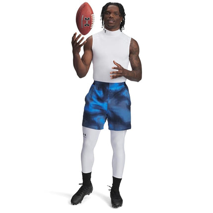 Under Armour UA HG Armour Comp Mock SL - Sleeveless - Tops - White/Black - Size: LG